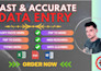 data entry, excel data entry, data cleaning and google sheets